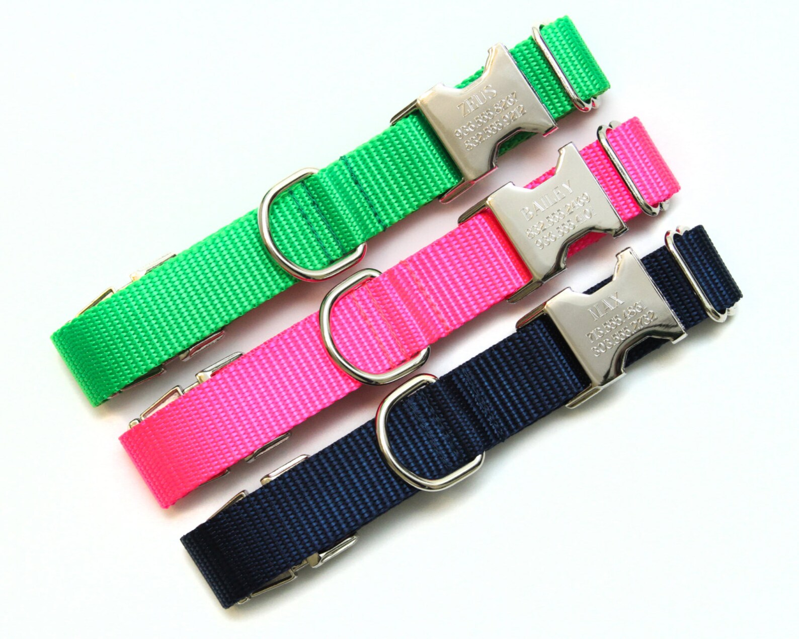 Personalized Dog Collar Go Tagless Engraved Name & Phone Etsy