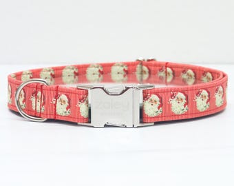 Vintage Weihnachtsmänner Halsband: Rotes Weihnachtshalsband