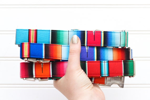 Mexican blanket hotsell dog collar