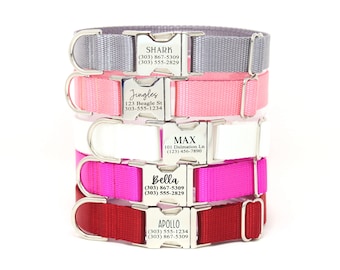 Collare Per Cani Personalizzato Con Motivo Floreale Rosa E - Foto 6