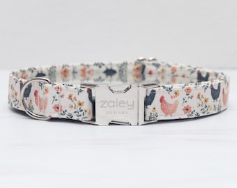 Hundehalsband mit Huhnmotiv: Bauernhof, Gehöft, Küken Halsband