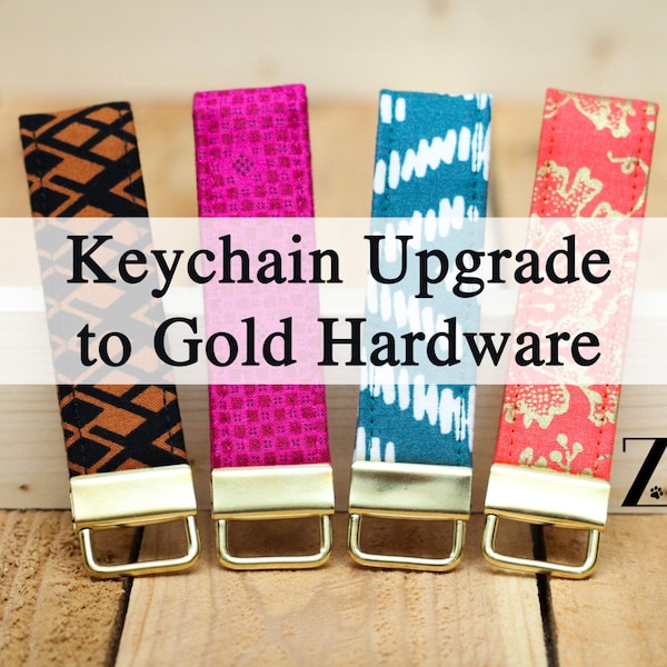 Keychain Upgrade to Gold Hardware