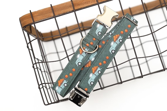 Herbst Hundehalsband, Antique Lastwagen mit Krbissen. Kommt mit Metall-Hardware,  macht ein tolles Geschenk fr Tierliebhaber. Halsband fr Hunde - Etsy.de