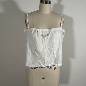 Antique Edwardian/ 20s cotton embroidered Camisole corset cover
