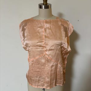 Antique 1920s silk and lace lingerie top