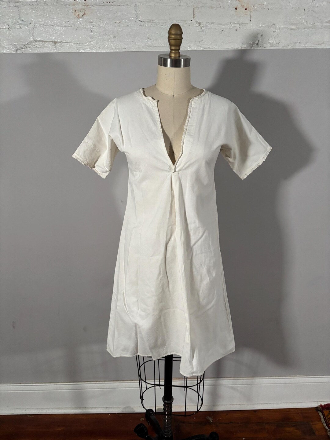 Antique Edwardian Heavy Weight Cotton Shift - Etsy