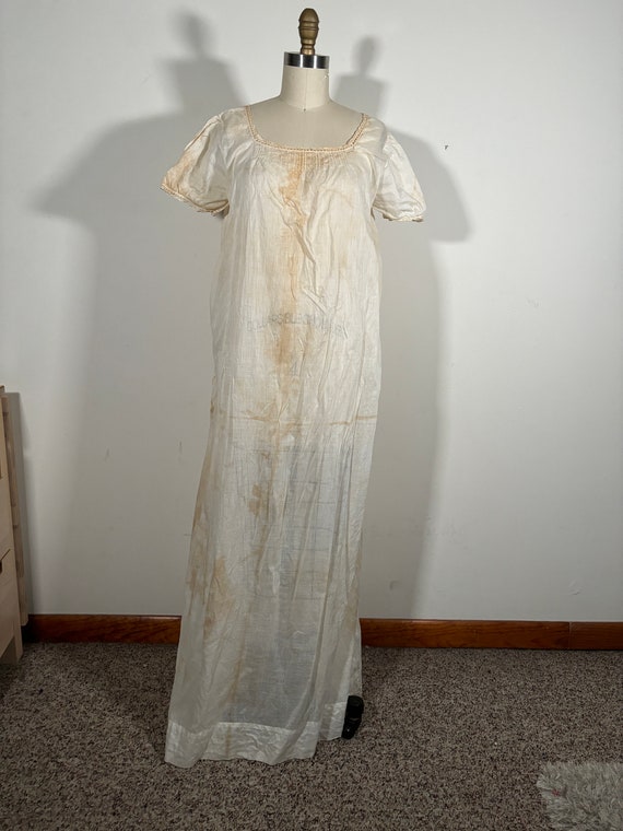 Antique Edwardian Silk Nightgown/ Chemise