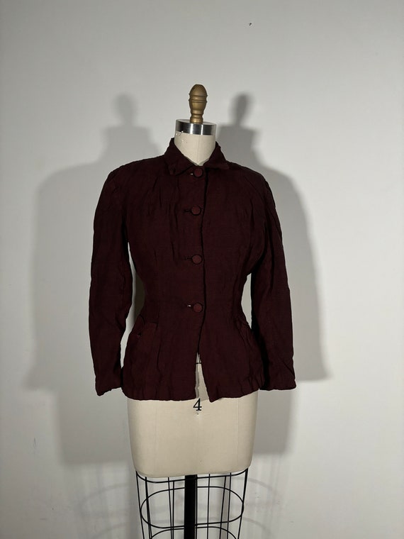 Vintage late 40s/50s check blazer - image 1