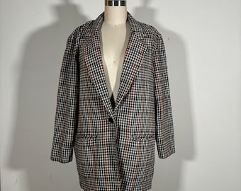 1970s plaid blazer