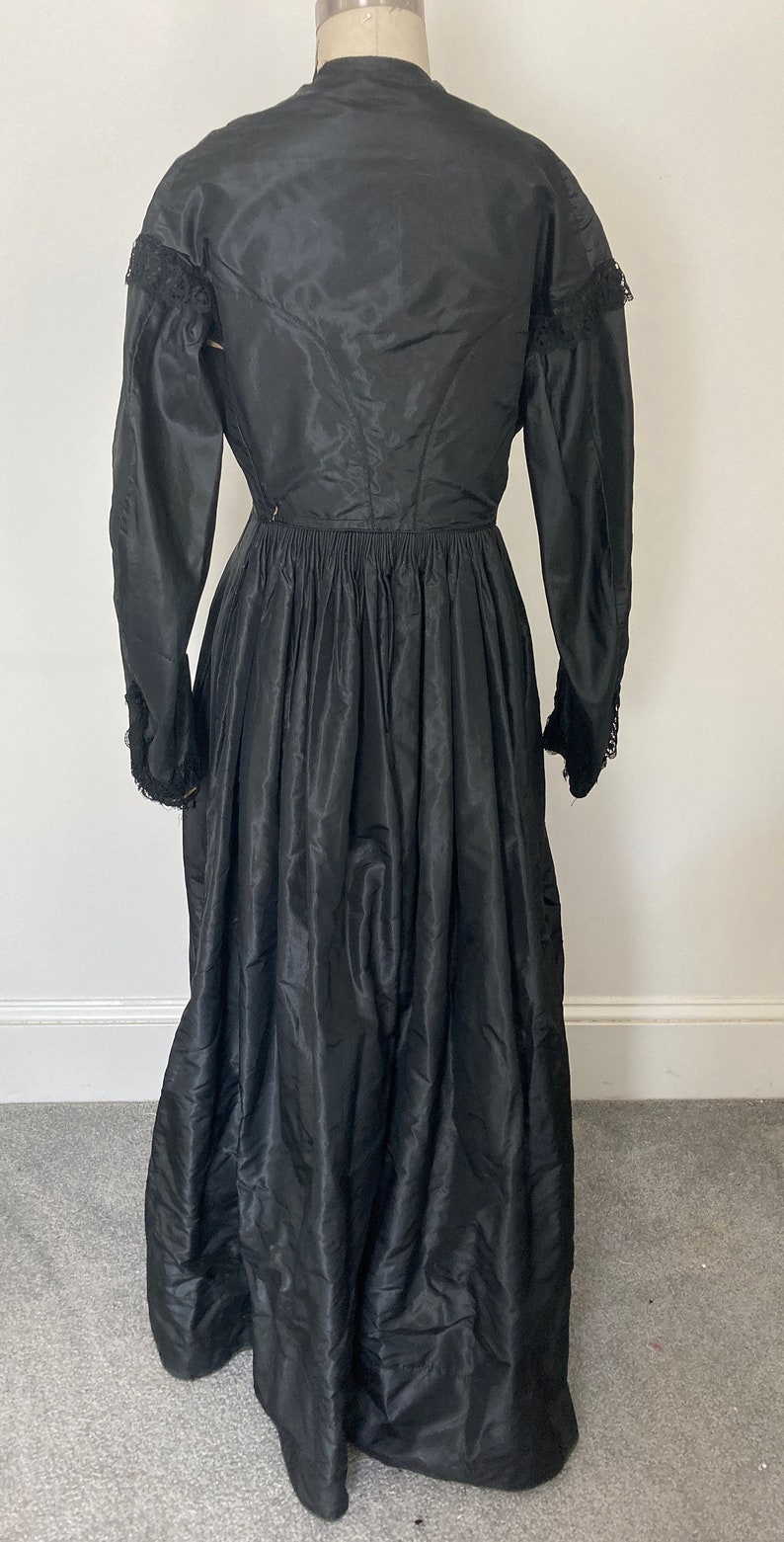 Antique 1860s Civil War Mourning Dress Etsy