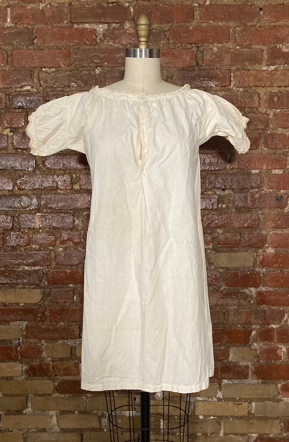 Antique Victorian Cotton Shift - image 1
