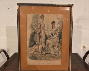 フランスのファッションプレート - 1880 年代頃 (プレート 2) - Etsy 日本