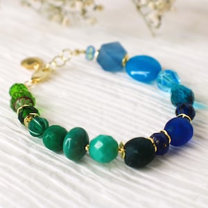 Handmade statement bracelet, colorful beaded bracelet, friendship bracelet, bright bracelet, chunky beaded bracelet, bold beaded bracelet