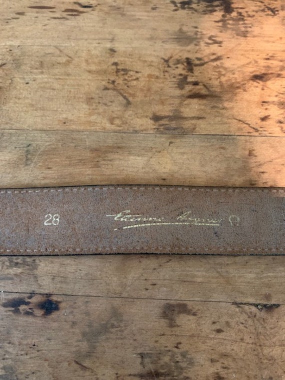 Vintage Etienne Aigner Cordovan Leather Belt with… - image 4