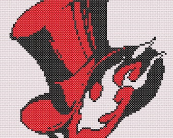 Phantom Thieves - Cross Stitch Pattern - Digital PDF - 7 inches x 7 inches