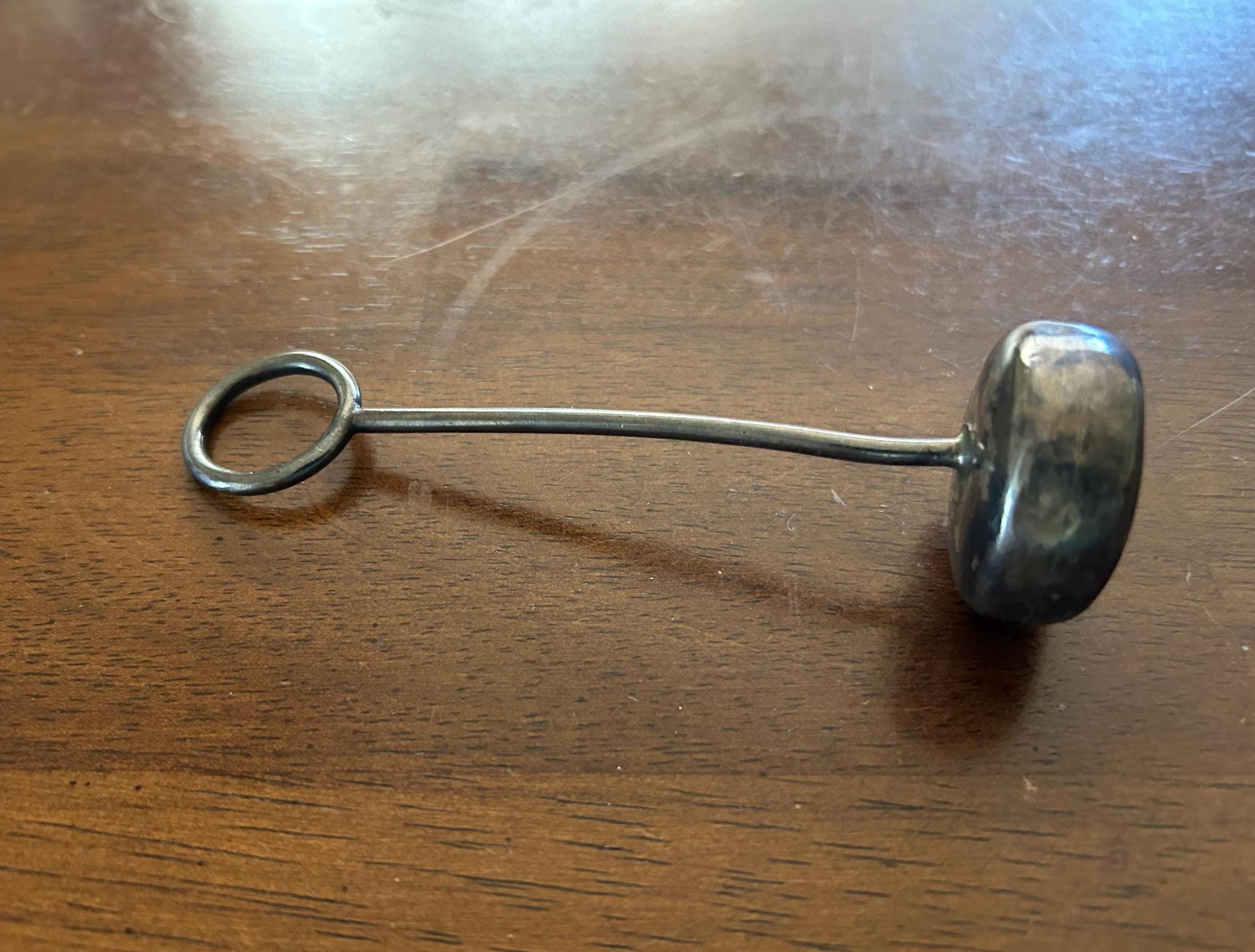 イギリス　アンティーク　スターリングシルバーラトル　1800年代　デットストック Antique Sterling Baby Rattle - Etsy