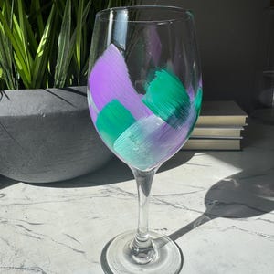 Princess Ariel Hand-painted Wine Glass | Disney Bachelorette Birthday Party Gift