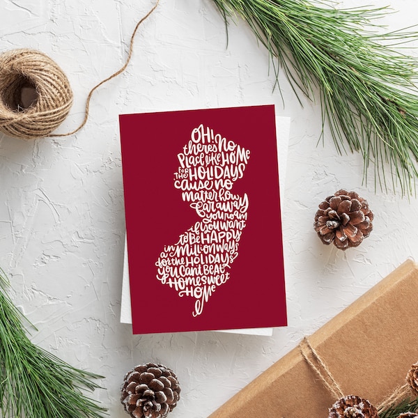 New Jersey Home For Holidays Cards // Set Of 10