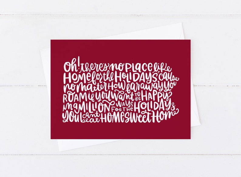 Pennsylvania Home for the Holidays Cards // Set of 10 Etsy