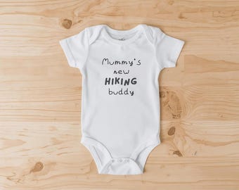 Hiking Buddy Baby Bodysuit: Mountain Climbing Mum Gift
