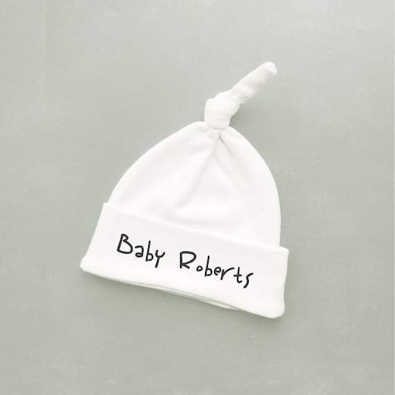 Unisex Personalised Baby Hat Custom 
