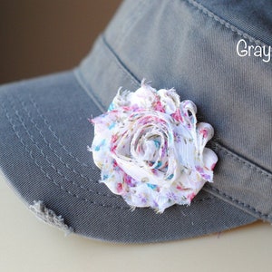 Womens Hats, Womens Cadet Hats, Womens Gifts, Womens Distressed Baseball Hats, Womens Trucker Hats, Womens Flower Hats, Shabby Chic Hats
