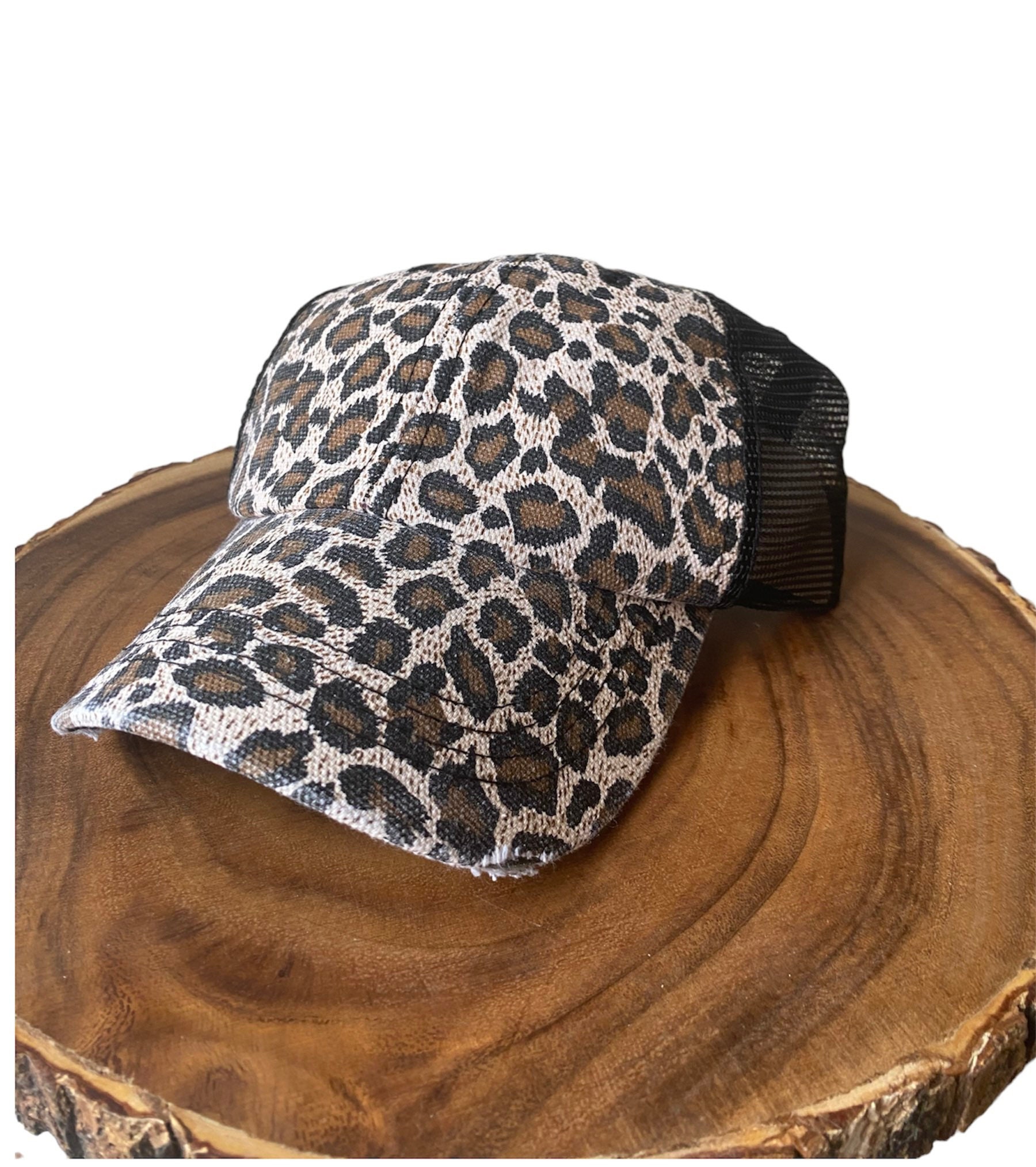 Leopard Print Trucker Hat: Women