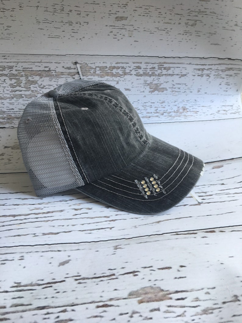 USA Classy But I Cuss A Little Glitter Bling Hats Made In USA Trucker Hats Caps