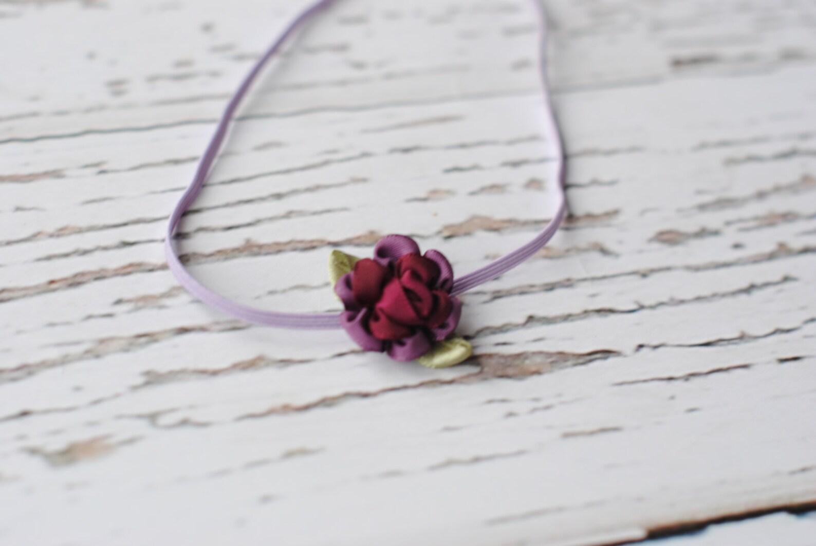 Lavender Baby Girl Headband Flower Headband Photo Prop Baby Etsy