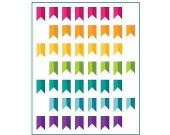 Banner Year - Rainbow Quilt Pattern