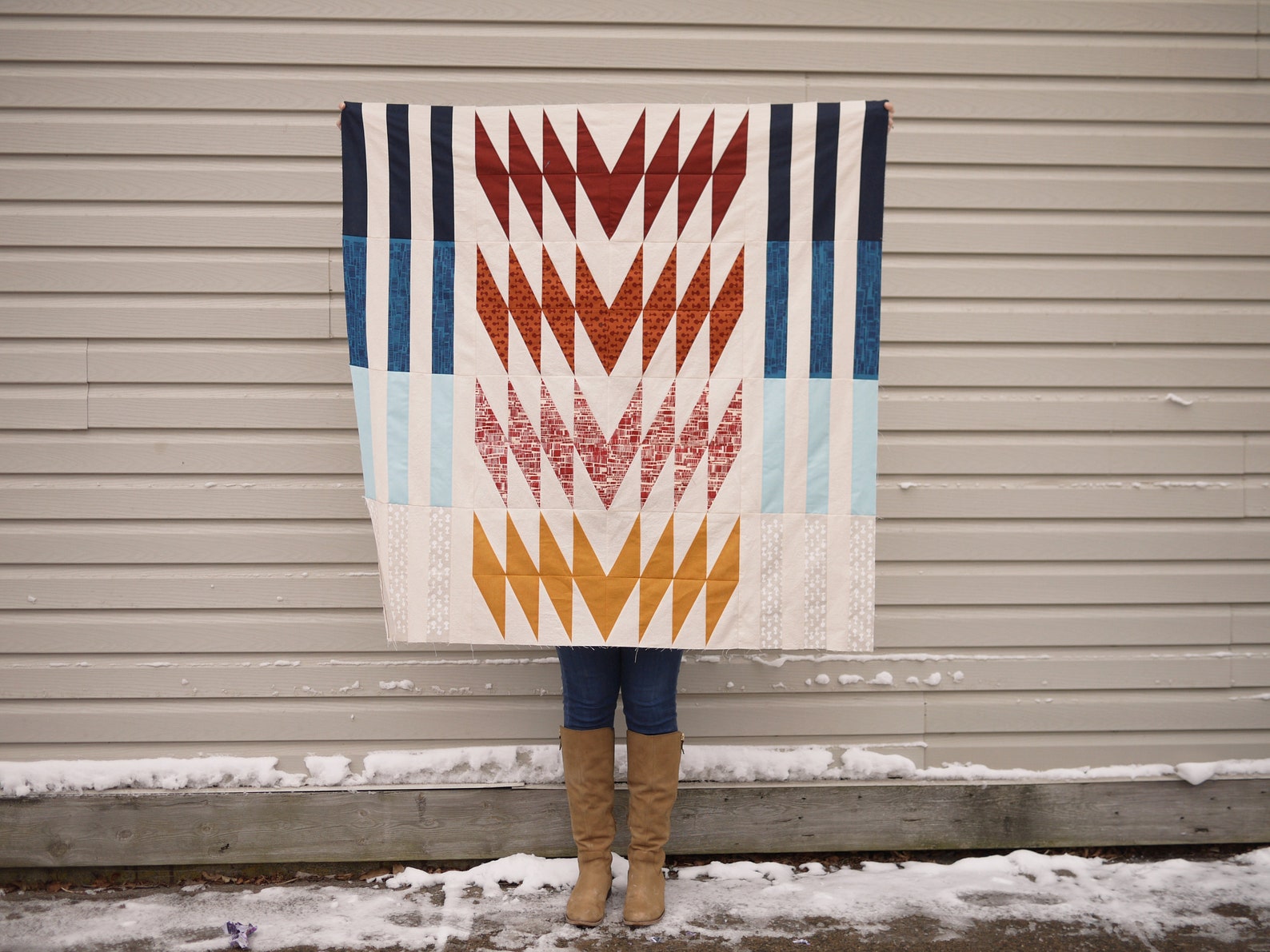 Modern Quilt Pattern - Common Ground - Etsy