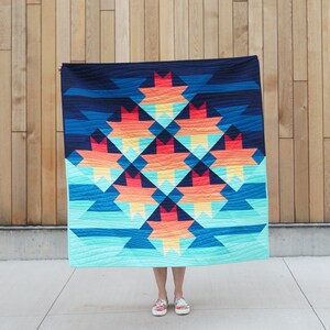 Sunset Quilt PDF Pattern Sunset Sawtooth image 5