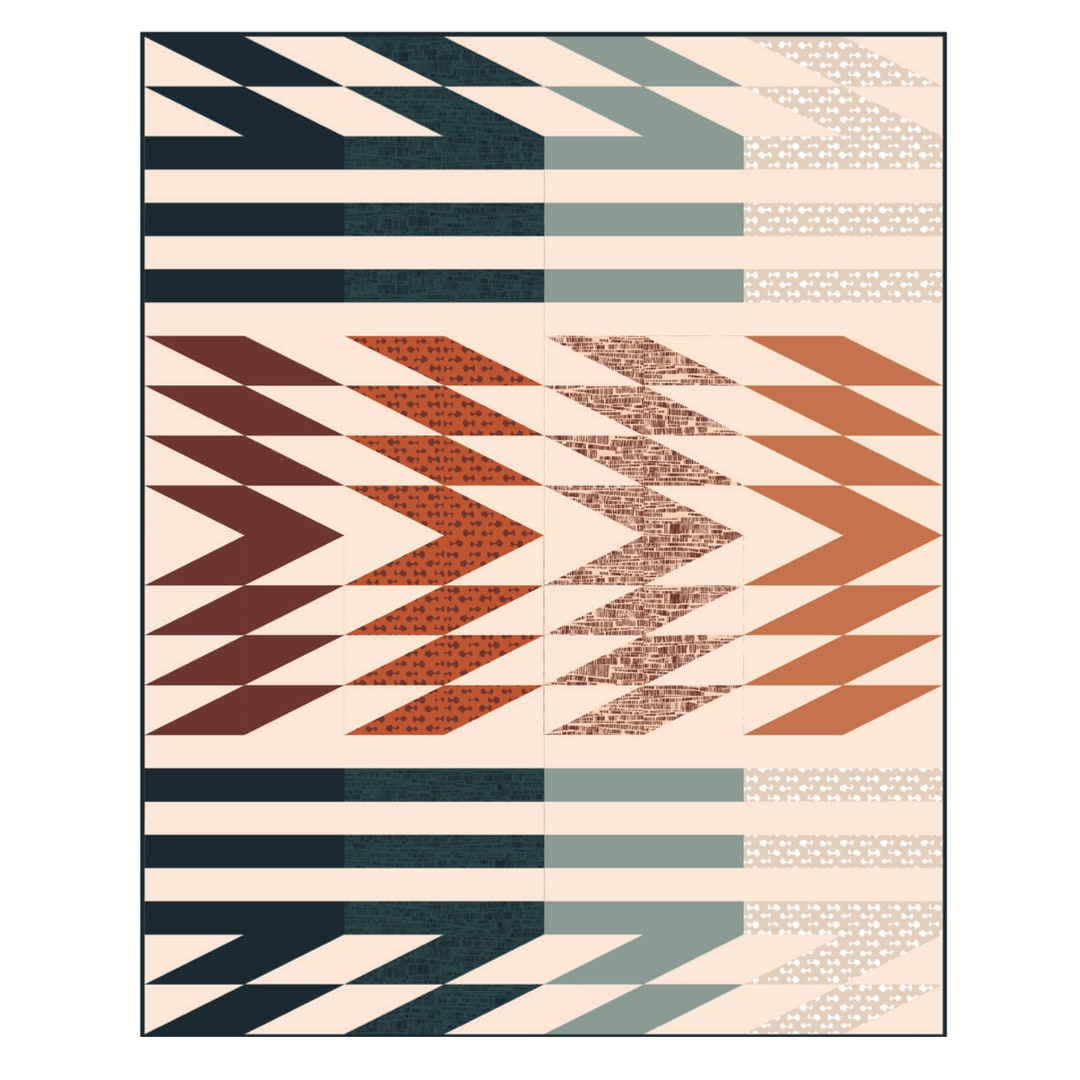 Modern Quilt Pattern - Common Ground - Etsy