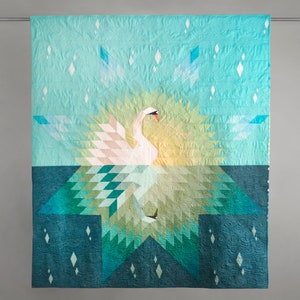 Swan Quilt PDF Pattern - Our Song, Your Reflection