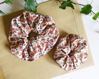 Scrunchie Orange Blumen (2 Größen!)