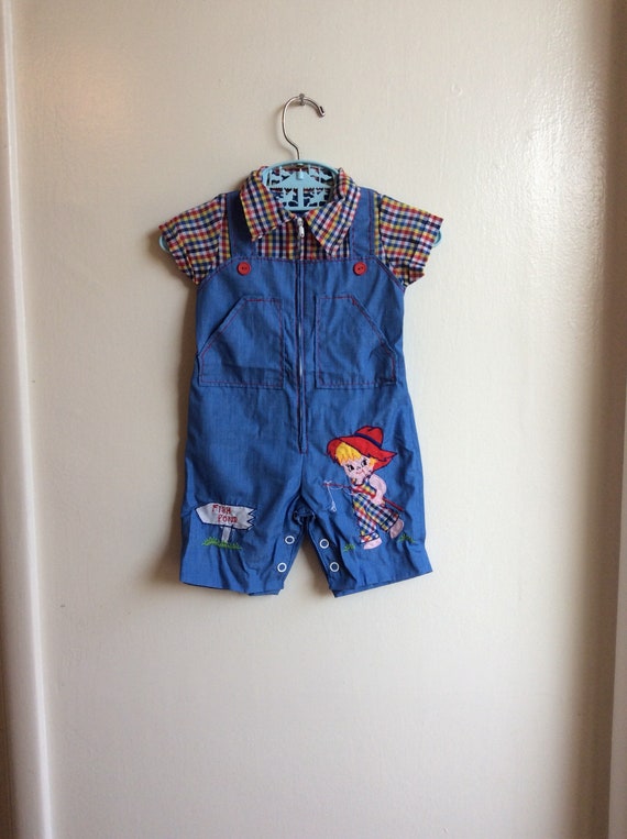 vintage baby overalls