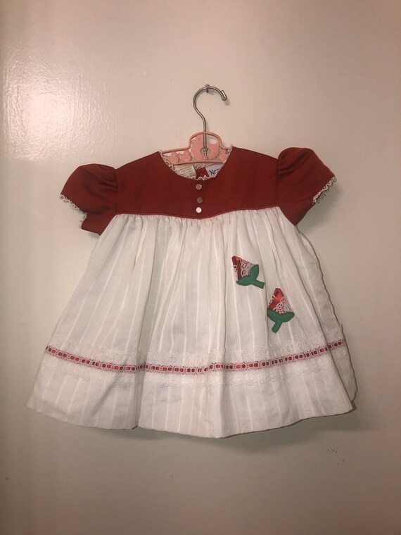 Vintage Nannette Holiday Christmas Dress Sz 12M