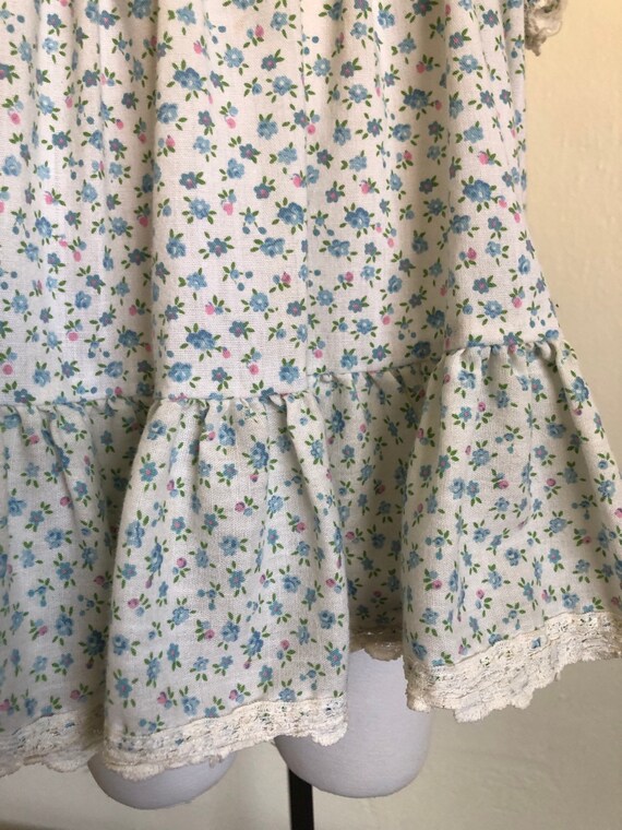 Vintage Dress Floral Smocked Sz 6/12M - image 3