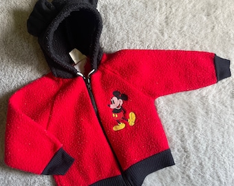 Chaqueta vintage de Mickey Mouse de Disney, talla 6-12 M, NUEVA