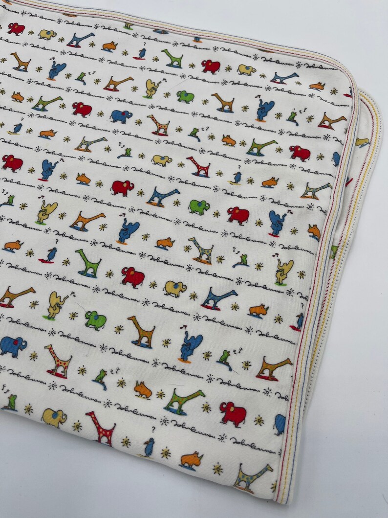 Vintage Carters John Lennon Imagine Baby Blanket Animals Etsy