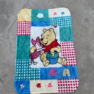 Vintage Disney Winnie The Pooh  Blanket Plush Piglet Honey Pot