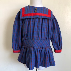 Vintage Bryan Dress School Blue Sz 1/2Y