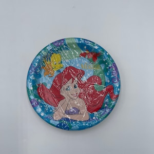 Assiettes en papier vintage La petite sirène, décoration Arial, décoration de fête d'anniversaire de Disney