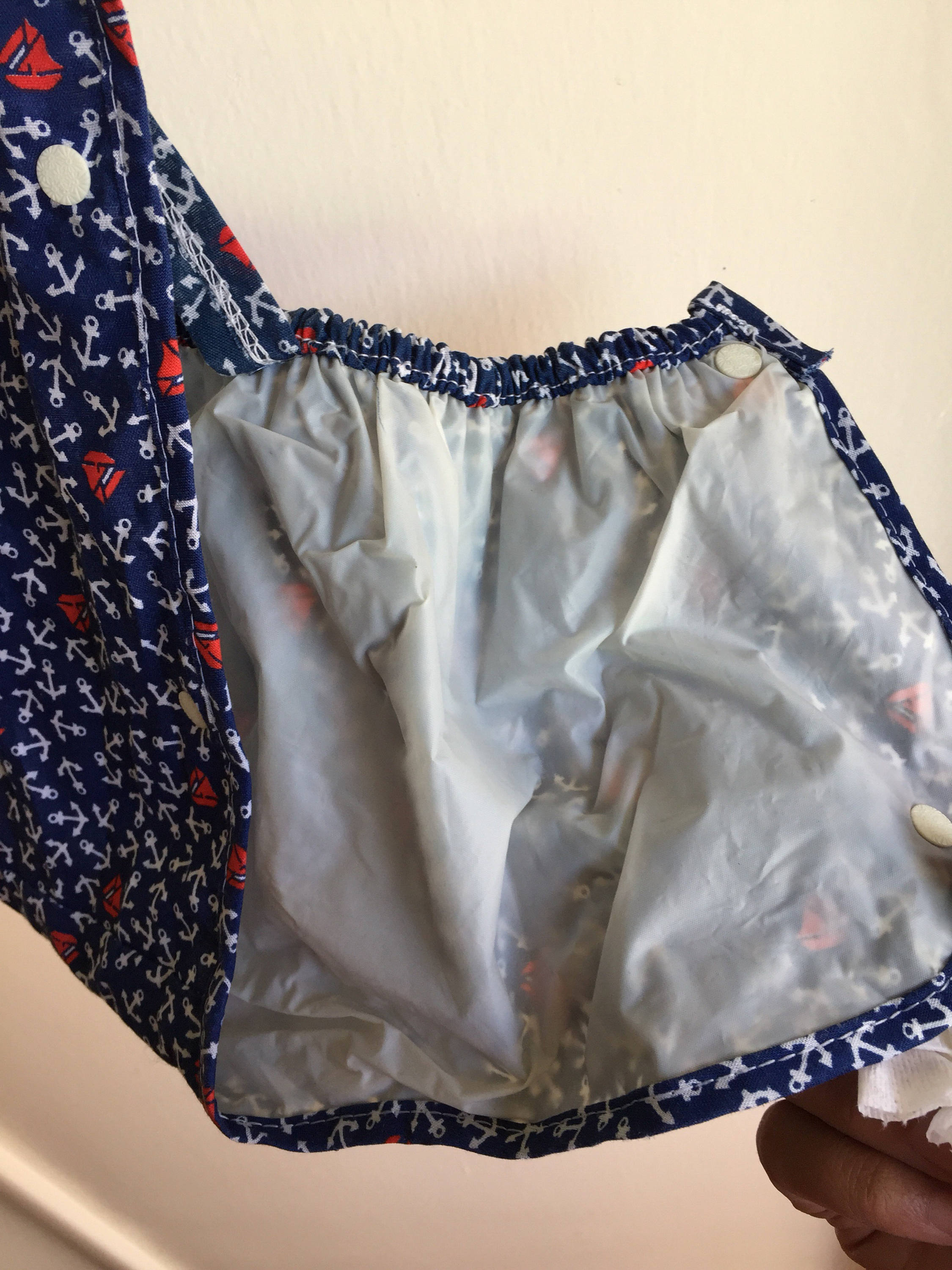 9/15まで 新品papier 25AW Lily sailor rompers VTG Lily Kids Overall Romper Blue Nautical Ancors Sail Boats