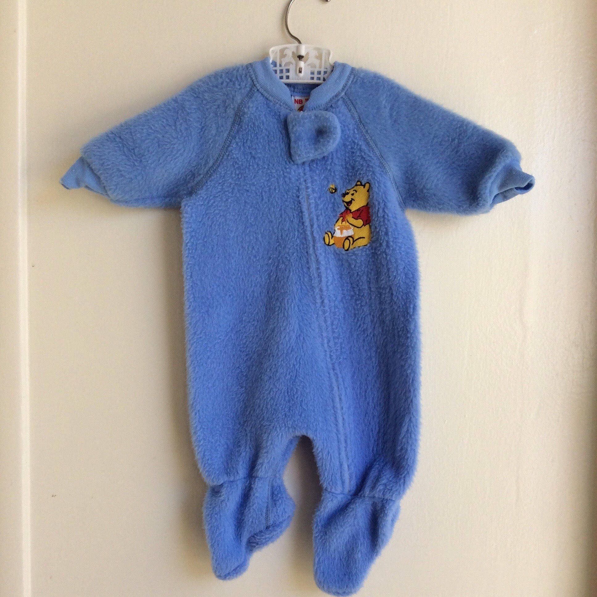 Vintage Winnie The Pooh Sleepwear Vintage Sears Baby Fuzzy - Main Image