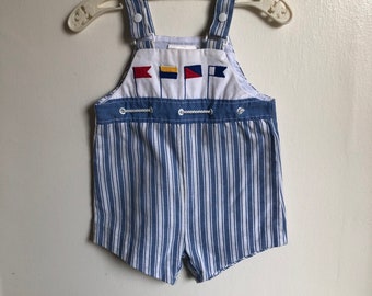 Pantalones cortos náuticos vintage para navegar talla 6/12 M