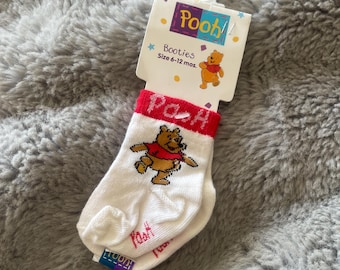 Vintage Disney Winnie The Pooh  Socks Sz 6/12M NEW