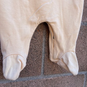 Vintage Carters John Lennon Yoko Ono Footed Romper Giraffe Sz 3/6 M Emu Namae Bild 3