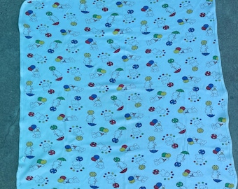 Manta de bebé con osito de peluche Carters Circus vintage, bolas, globos y primer color