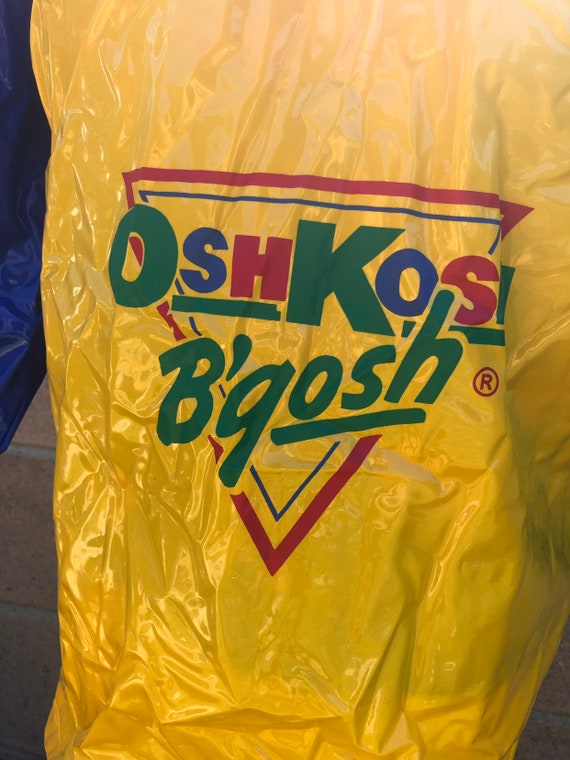 Vintage OshKosh B gosh Rain Coat Jacket Color Blo… - image 9